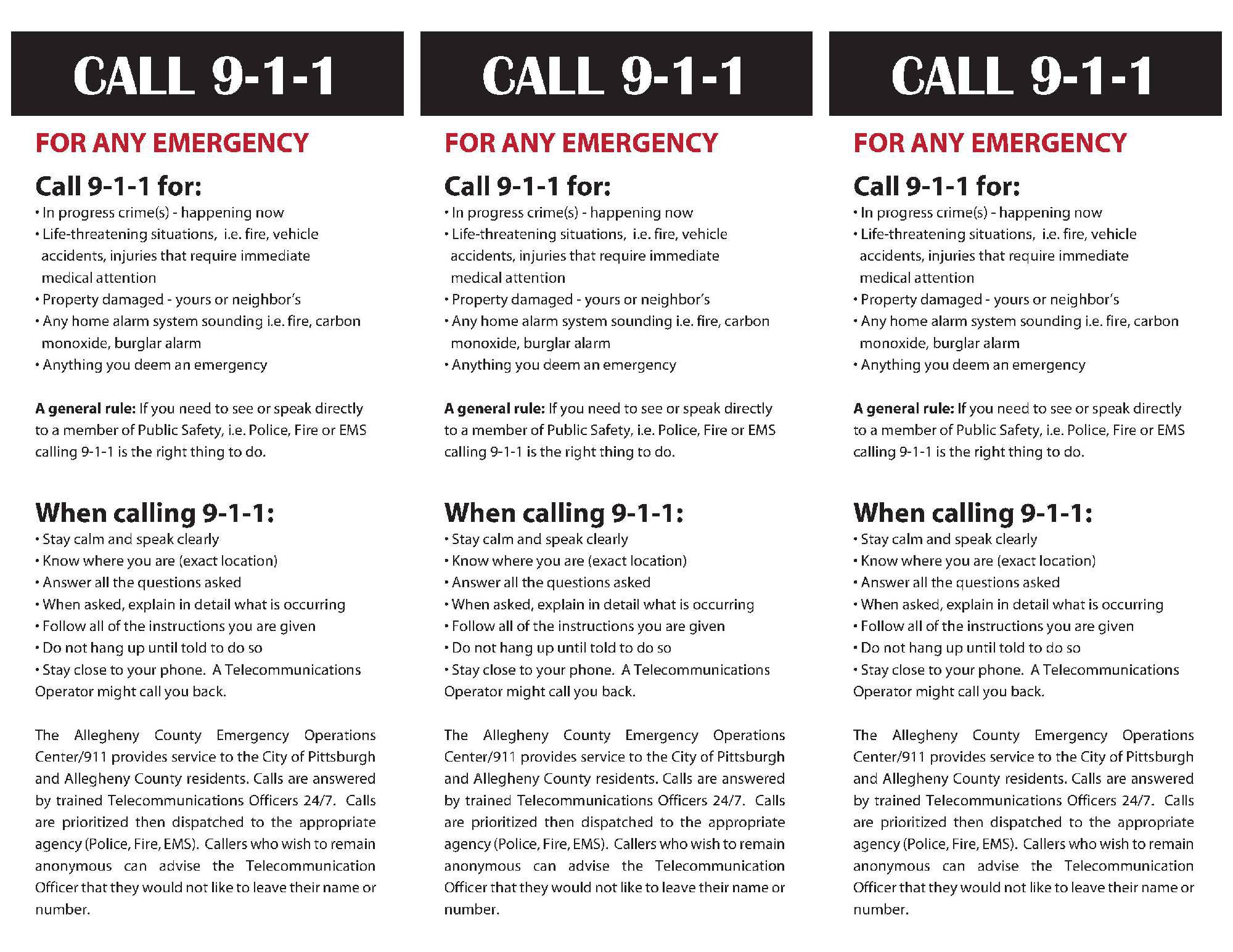 When to call 311 vs. 9112000 x 1545